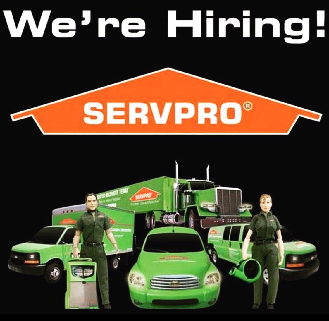 ServproWalnut's tweet image. Servpro of Walnut is looking to hire a Full Time Business Development Manager to head their Marketing &amp;amp; Sales Department.
Please text (714) 713-0010 or email JBASCH@SERVPROWALNUT.COM #HIRINGNOW #marketing #sales #servpro