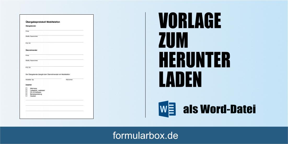 Formularbox De On Twitter Oft Gesucht Handy Ubergabeprotokoll Word Word Vorlage Fur Die Ubergabe Eines Mobiltelefones An Einen Arbeitnehmer Https T Co 66ny2y7rig Https T Co O3wh1mgzg4