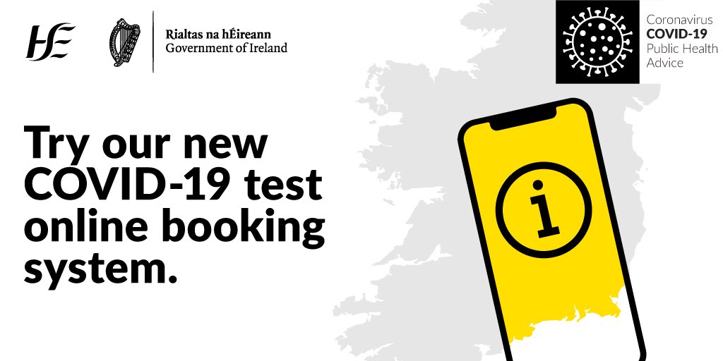We have a #COVID19 test online booking system. You can book a time slot up to the end of the following day.
You can show up without an appointment, but you may not have to wait as long if you book online.
To book a test, log on to our system here: covid19test.healthservice.ie/hse-self-refer…