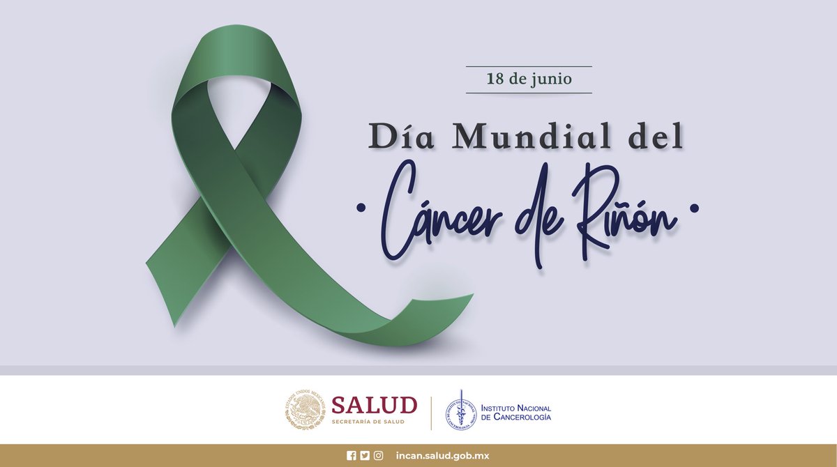 incanMX's tweet photo. 18 de Junio | Día Mundial del Cáncer de Riñón https://t.co/C2TQmphR1U