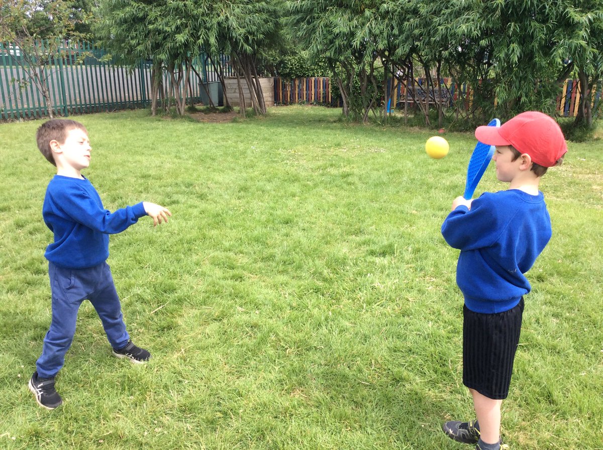 All about ball control and balance in PE today. 🎾