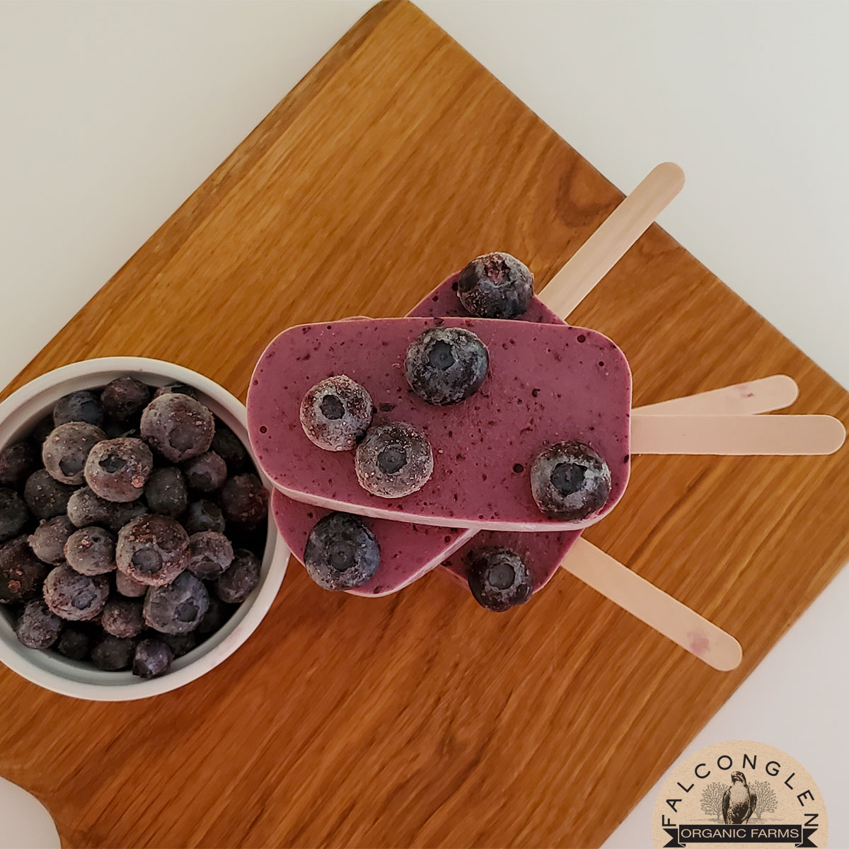 FalconglenFarms's tweet photo. These Blueberry Smoothie Popsicles have a beautiful balance of sweetness that comes from our nutritious organic blueberries and vibrant sour exposure that comes from vanilla yogurt! 
https://t.co/IR42RknTFo
#FalconglenOrganicFarms
 #blueberrypopsicles #CertifiedOrganic #BuyBC https://t.co/5kTg1IEqap