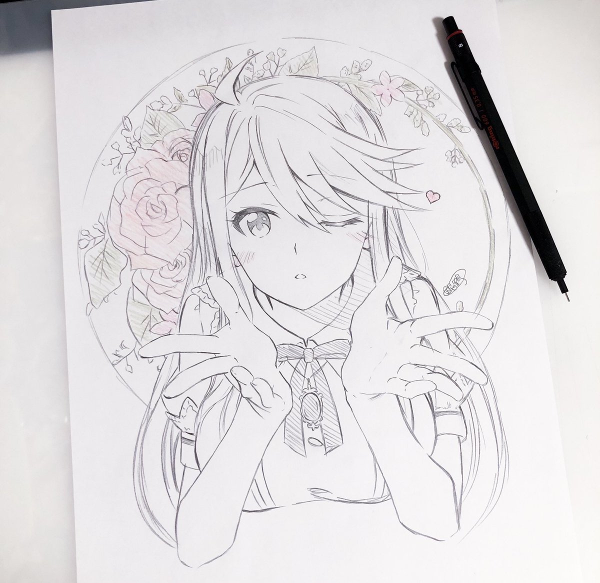 恵美さんの下書き
途中経過 