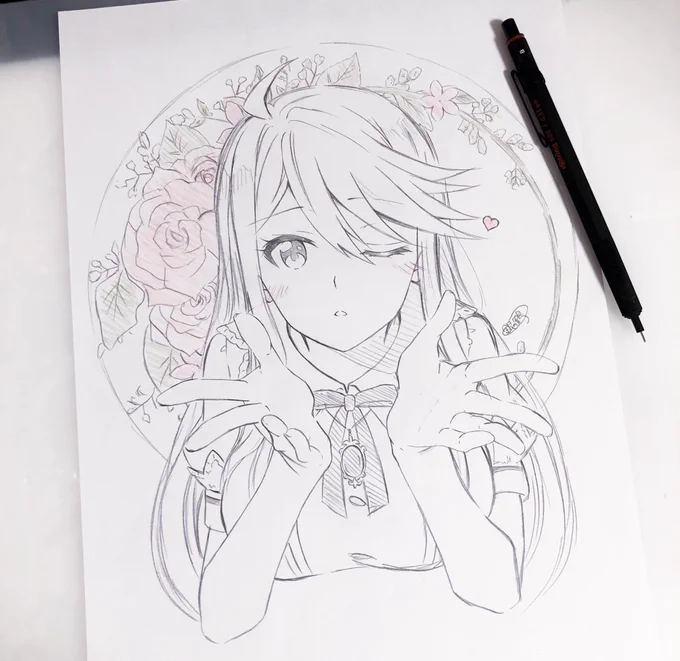 恵美さんの下書き
途中経過 