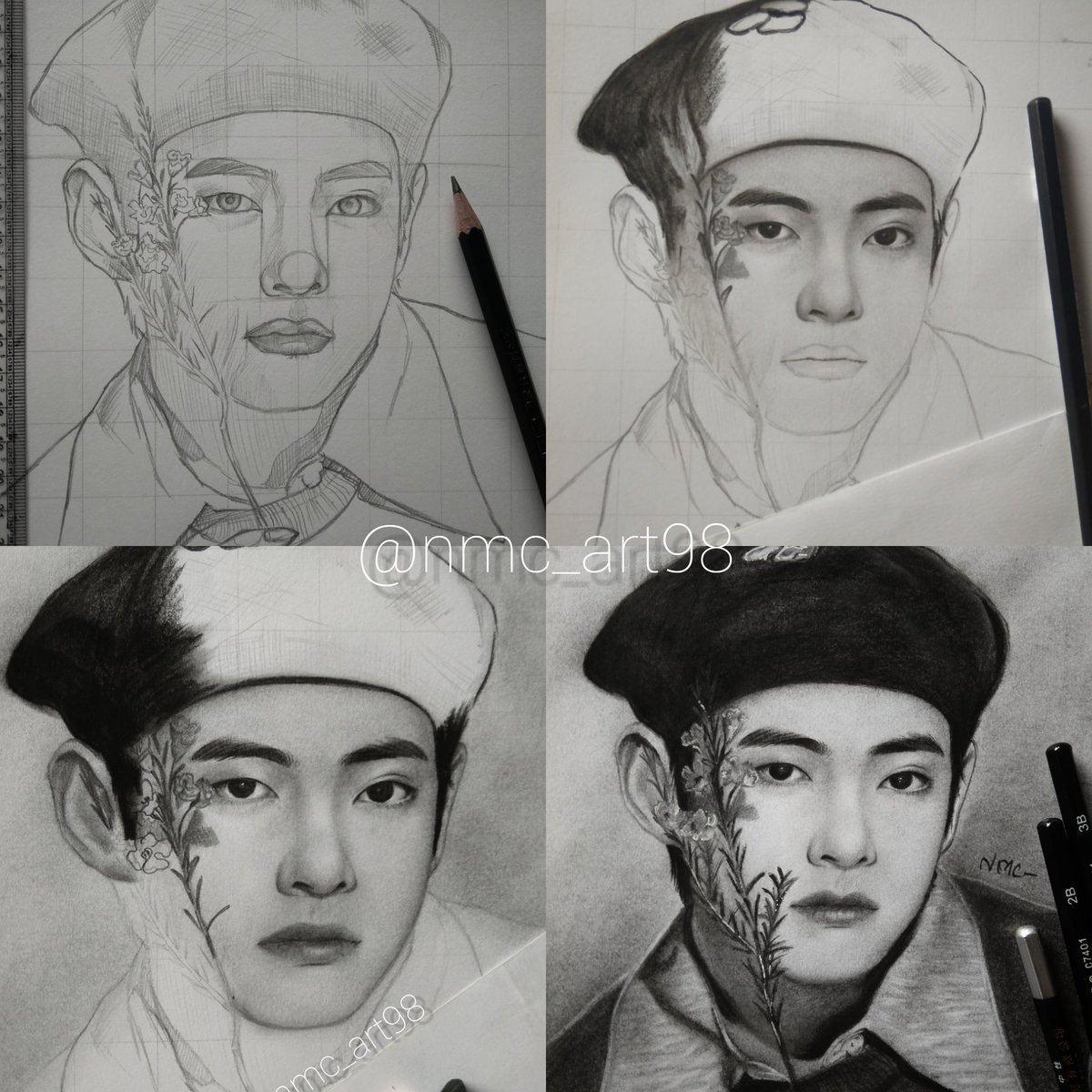 NmcArt98's tweet photo. Drawing my idol makes me happy #follow #followformore @bts_bighit @BIGHIT_MUSIC #BTS #btsfanart #ArtistOnTwitter https://t.co/R7Jhcv0fXh