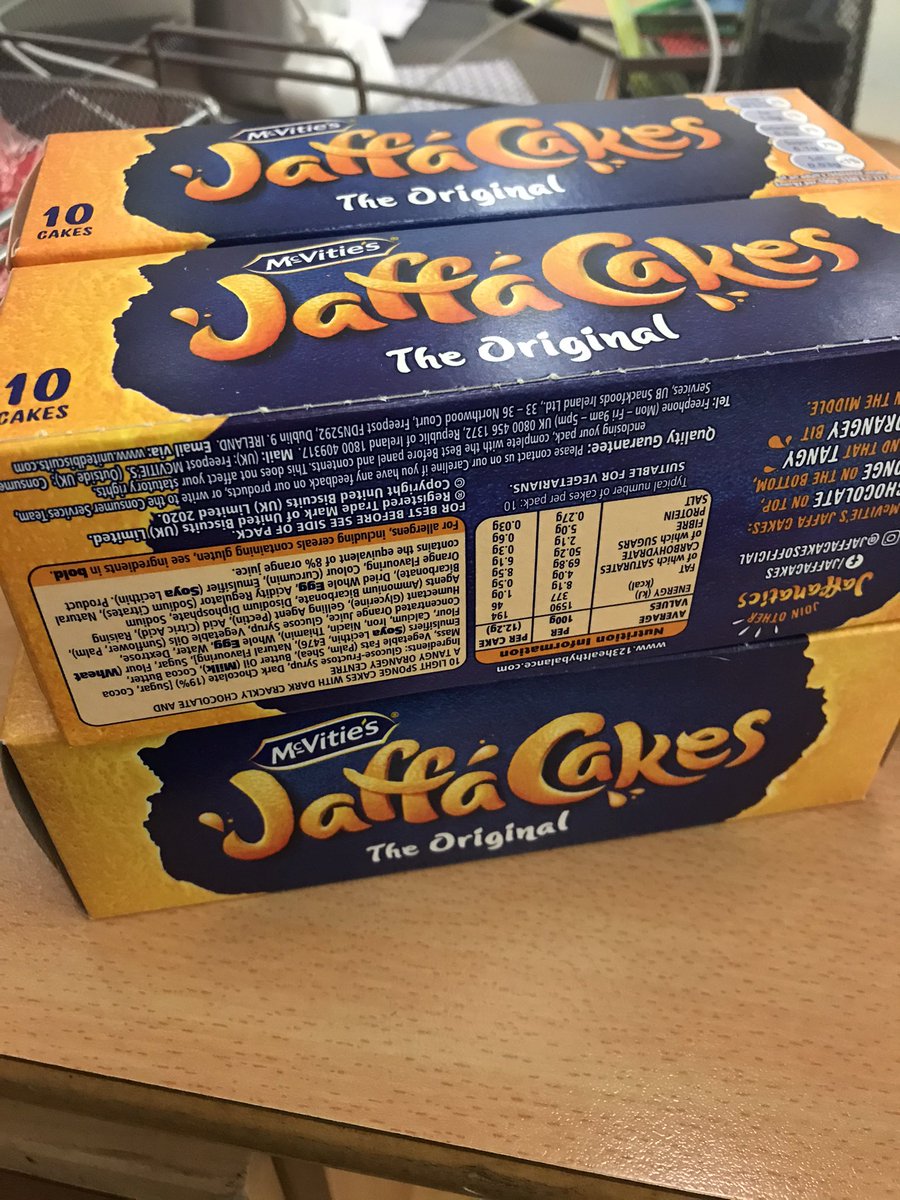 Mr_MurphyPE's tweet photo. Thanks to S6 @CoatbridgeHigh @CHS_Captains who gifted the best leaving presents ever! You can never have enough Jaffa Cakes to hand! All the best to all Senior pupils who move onto pastures new!👍🏻#CakeOrBiscuit #WhoCares #JaffCakes #TheBest #FridayTreatsSorted https://t.co/at5sHD1PSZ