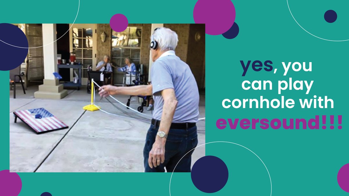 As it's getting warmer, One of our favorite things to do is play cornhole! Yes, you can play cornhole with our technology. This game can be played with other residents or family/friends when they come and visit! For more outdoor activity ideas, click here: bit.ly/2Qel3mz