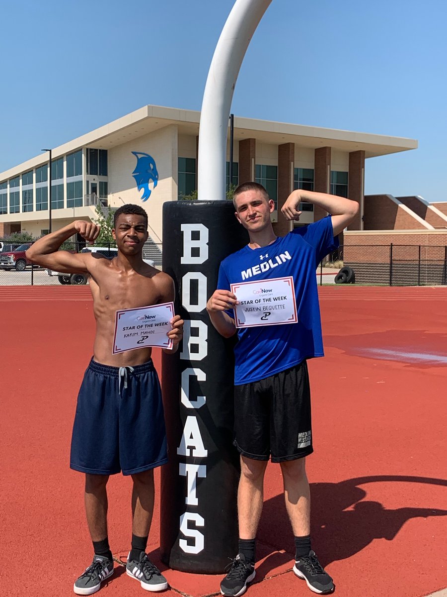 PCnowisthetime's tweet photo. Our @ByronNelsonHigh Bobcats absolutely dominated week 2 this week! Energy is through the roof &amp; theres no challenge too great for them! Huge s/o to our @CareNow ⭐s of the week for leading the way!

HI: Eric, Garrin
Fem HI: Lydia
Adv: Karim, Justin
Dev: Gage, Brooks on, Kory https://t.co/RdfMwR5gFC