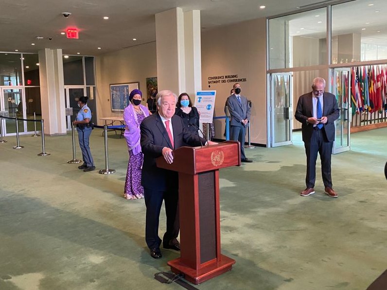 I take on the responsibility of serving a second term as Secretary-General with profound gratitude and a deep commitment to work together to advance the <a href="/UN/">United Nations</a> Charter at a time of great peril and promise - <a href="/antonioguterres/">António Guterres</a>