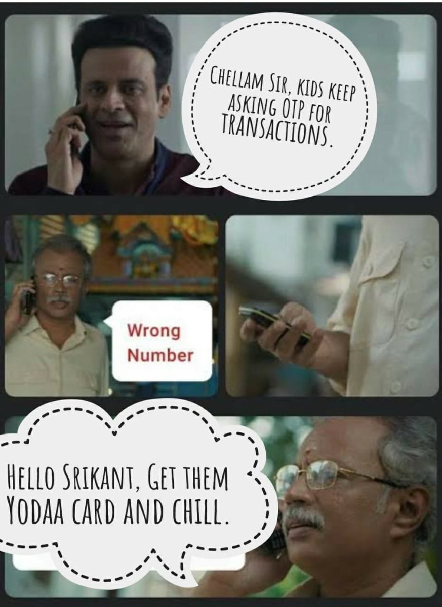 YodaaClub's tweet image. Well, now that Chellam sir has said it.... 

#FamilyManMeme #ChellamSir