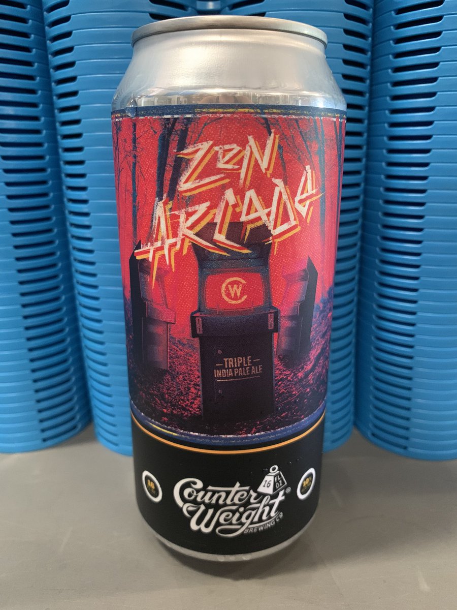 BrewingWeight's tweet photo. #ZenArcade cans now available in the online store!
#CounterWeightBrewing
#TIPA
#TotallyZen https://t.co/zM5JvDaqiu