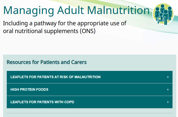 MNpathway's tweet photo. Our patient information leaflets are free to download &amp; contain information on nutrition &amp; hydration, including nourishing drinks &amp; the use of ONS when prescribed for those at low, medium and high risk of malnutrition  https://t.co/rROZ2siApD  @NHWeek #NHWeek21 https://t.co/S6AOiF0v2s