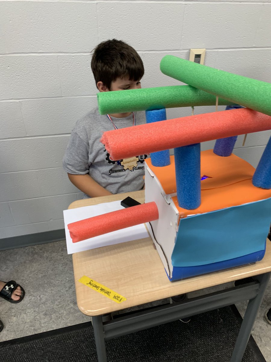 s_munzo's tweet photo. Mr. @njm622 , Parker has me stumped with his STEM camp creation! What an awesome game! 

#NCSstem https://t.co/1qHW3B8RNP