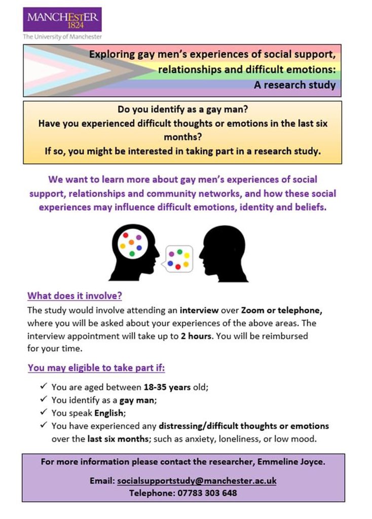 Hi all 👋😊 Reflecting this afternoon on interviews done so far with wonderful participants before I take a 2 week break for exams. Looking forward to meeting more people in coming months. Please get in touch if interested or feel free to retweet! 🏳️‍🌈🏳️‍⚧️ #lgbt #mentalhealthresearch