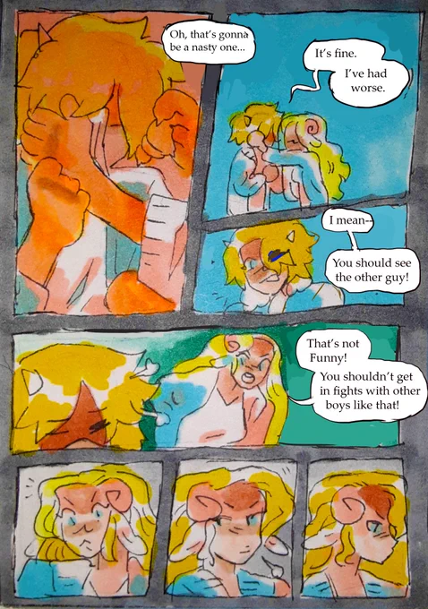 Little comic i made to play with markers 👍 