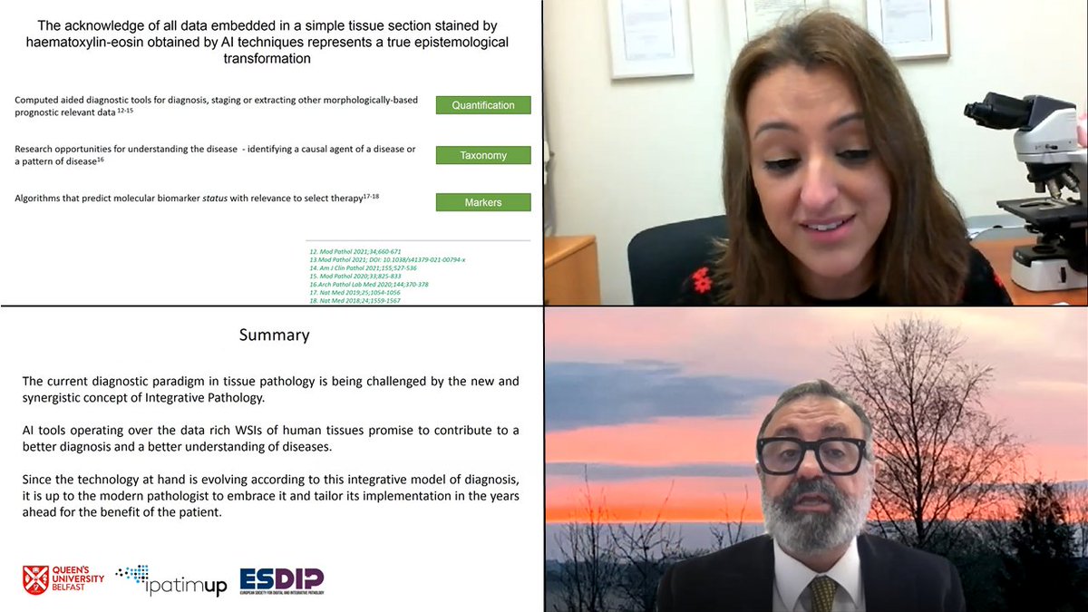 NormanZerbe's tweet image. #ECDP2021 Fantastic Keynote Session with addressing maybe the most relevant aspects for #digitalPathology | &quot;The #integrative dimension of #pathology&quot; by @EloyCatarina and @SaltoTellez as well as #QualityControl of #WSI by @dameisen moderated by Peter Hufnagl | #weAreESDIP
