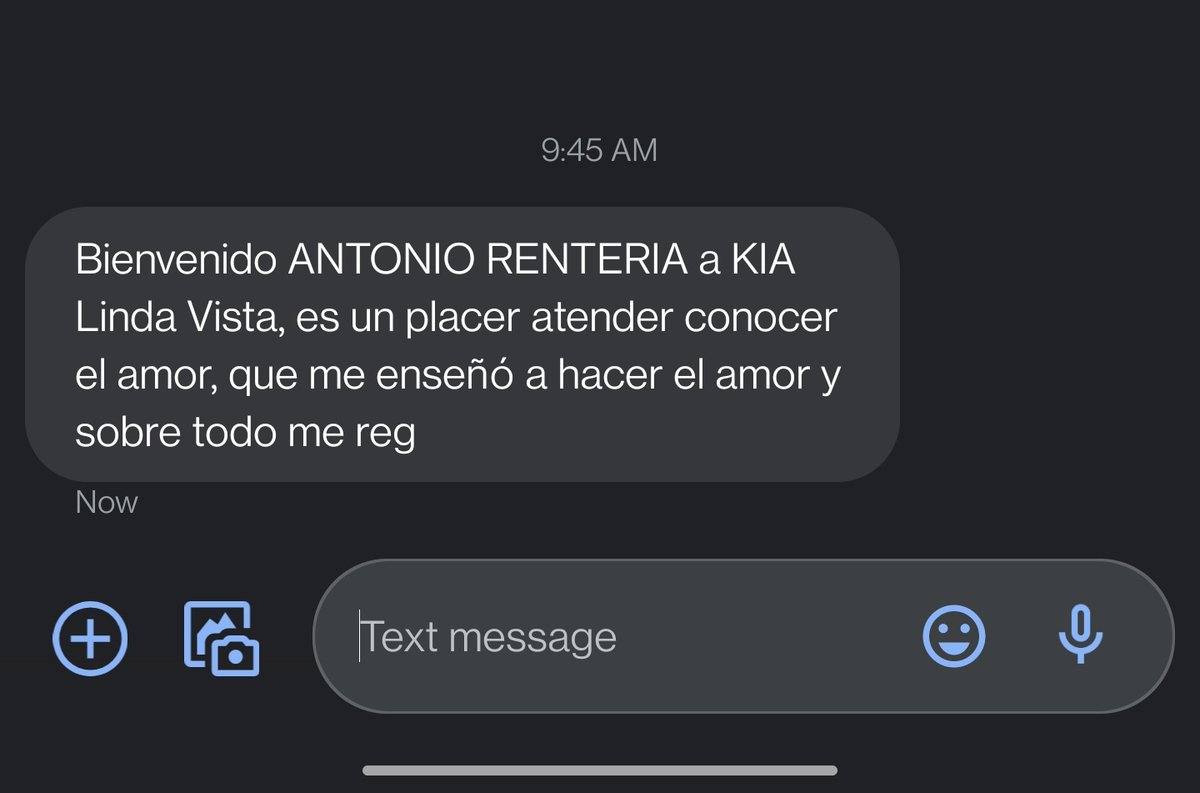 TonioRenteria's tweet photo. @KiaMexico que onda con tus mensajes de bienvenida a los clientes!! https://t.co/NEV6DwSWO4