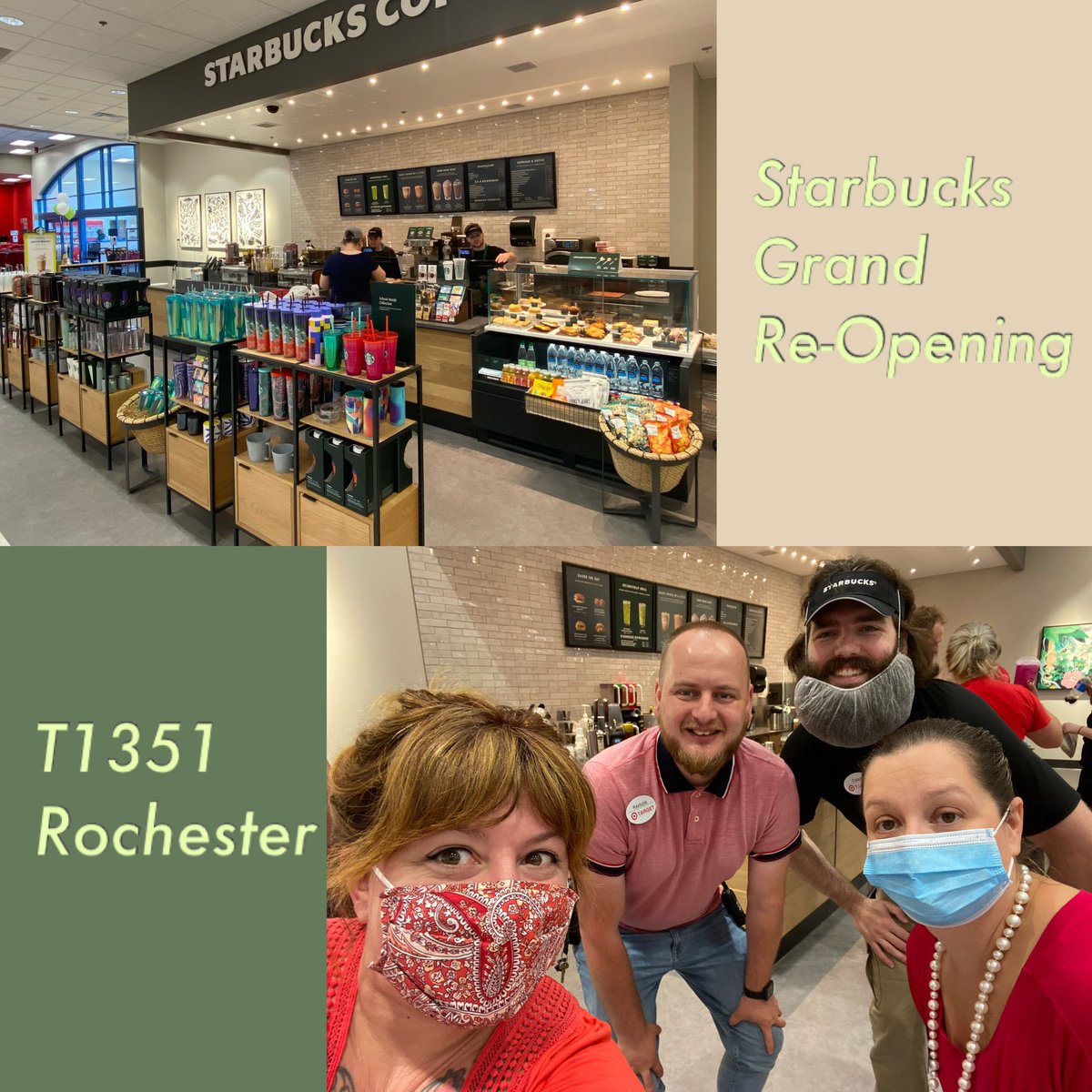 T1351 SBUX is open &amp; Nitro is available to the 1st D111 Guests! 

Great work, TL Dylan &amp; ETL Theresa! <a href="/JillAnibas/">Jill Anibas</a> thanks for your support!

#T1351 #D111 #G196 #proudFBC  #teamtarget <a href="/KestutisJocius/">Kestutis Jocius</a> <a href="/lindsaymtrainor/">Lindsay Trainor</a> <a href="/Le_Hulett/">Leandra Hulett</a>