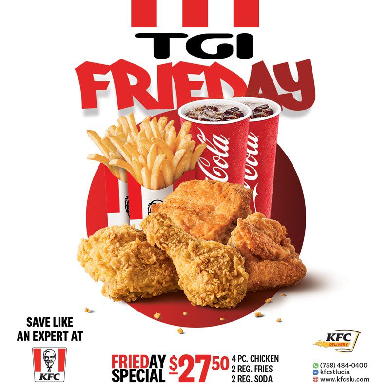 KFC St.Lucia, Vieux Fort (+1 7587247325)