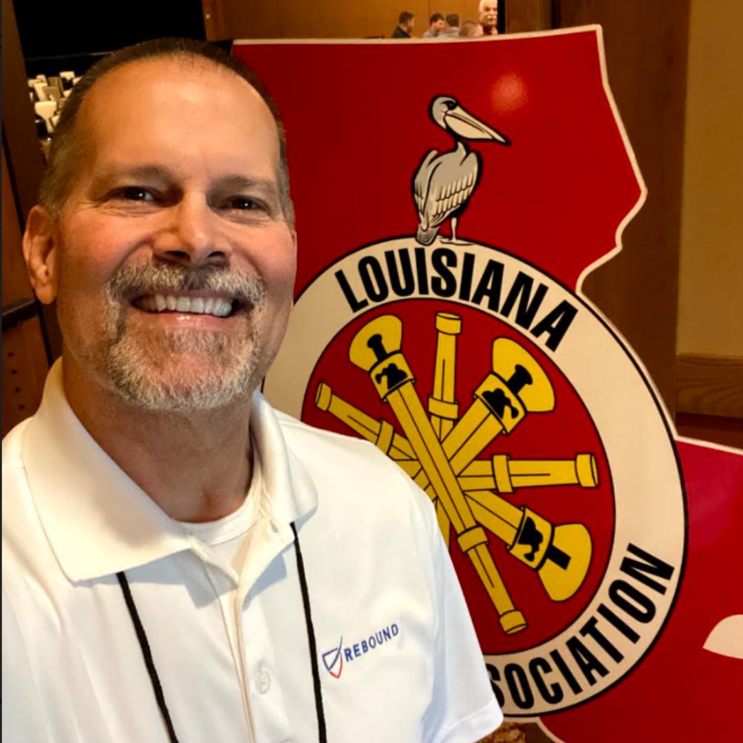 readyrebound's tweet image. Client Relations Executive Marcus Laurinaitis made new acquaintances and learned a tremendous amount about challenges facing first responders at the 48th Annual Louisiana Fire Chiefs Association Conference in Lake Charles recently. Thanks for the invite! #Rebound #LFCA