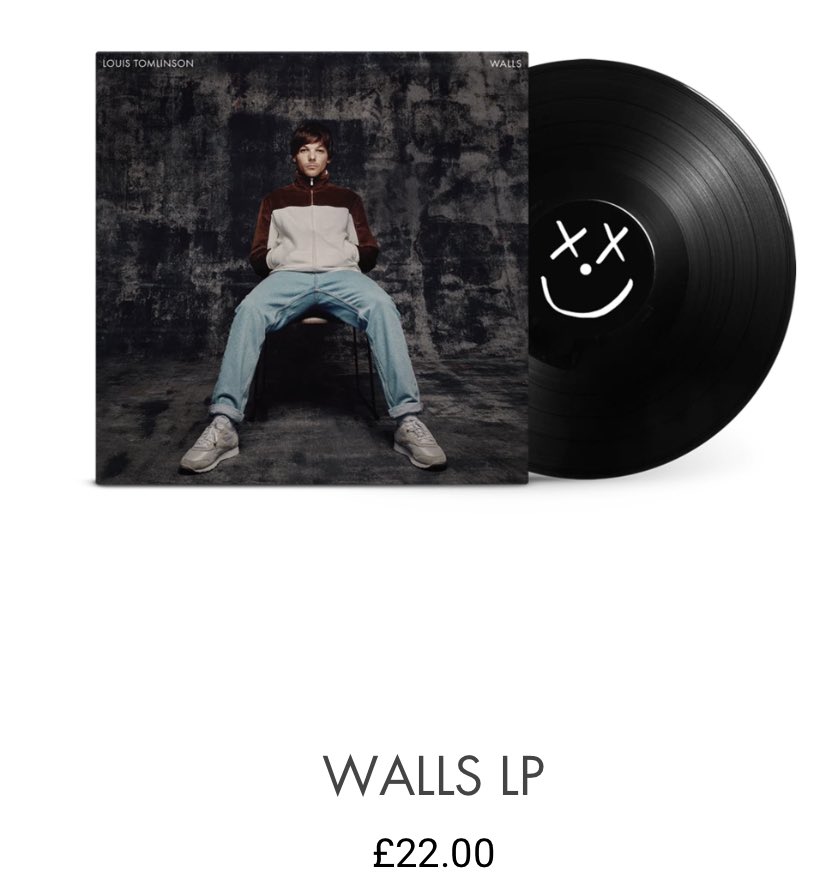 Louis Tomlinson News on X: #Update  The Walls Vinyl has now been  restocked on Louis' online music store! Buy it now:    / X