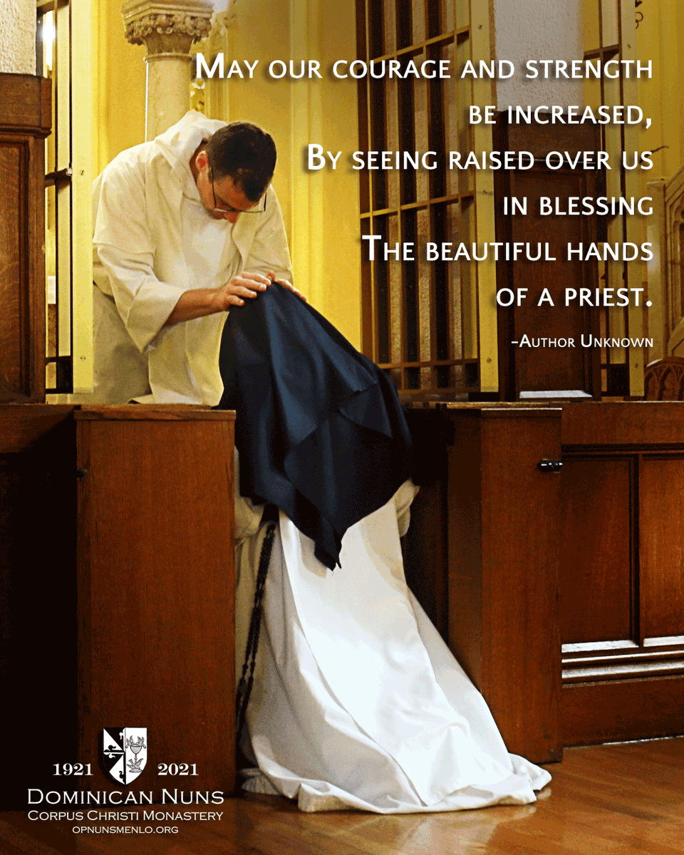 OPnunsmenlo's tweet photo. O.P. family is unique and #opnuns hold a place at the heart of the #orderofpreachers. Here, newly ordained Father Chrysostom of @opwest gives a first blessing.
Come and See: July 16-18. https://t.co/I5qGWfj0vG
#dominicans #ordopraedicatorum #cloisteredlife #consecratedlife https://t.co/IiuwUUY3ov