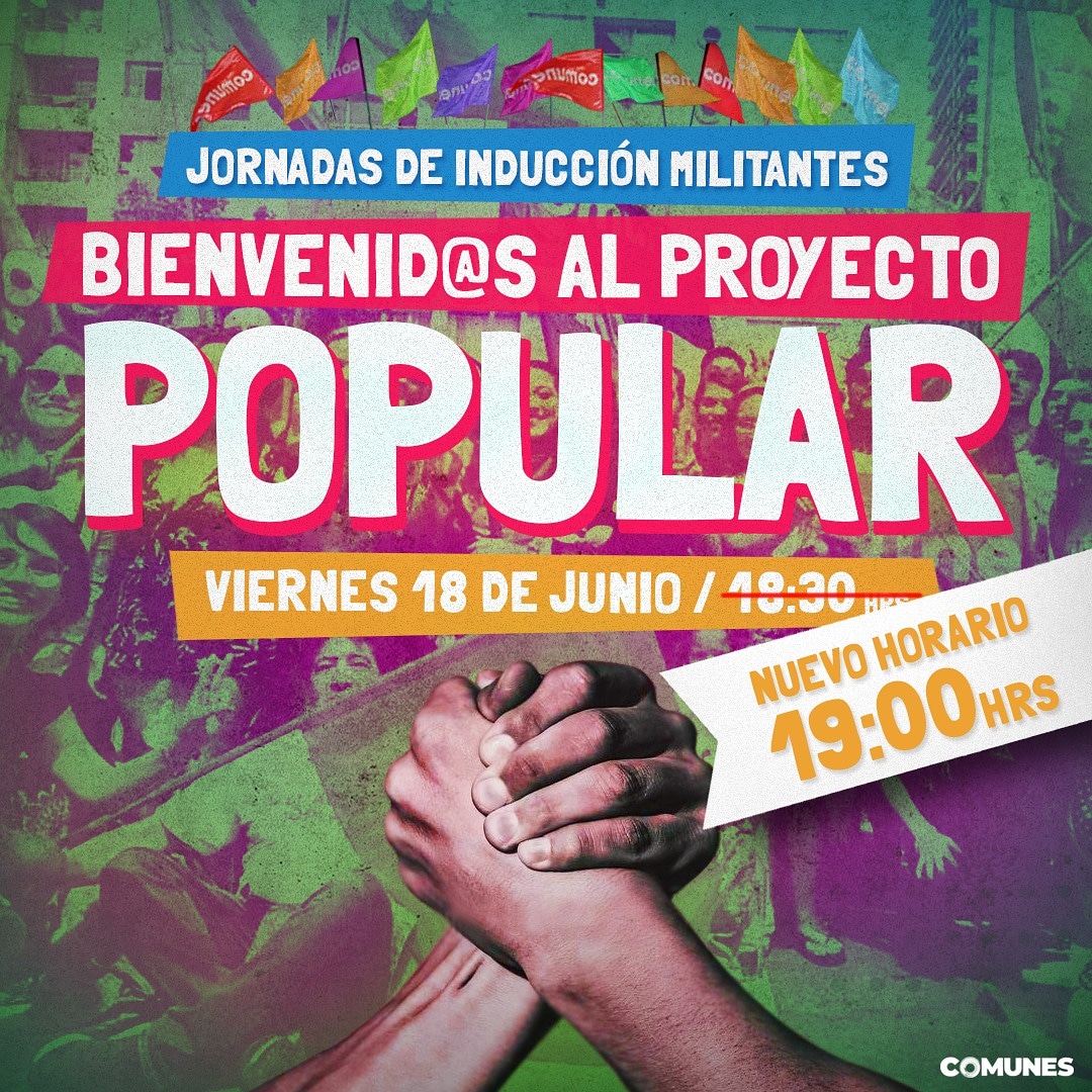 ComunesQN's tweet photo. ✅ Hoy el Equipo Orgánico de @ComunesCL realizará una jornada de inducción para nuevos militantes.
En esta instancia podrán empaparse y profundizar en el #ProyectoPopular✊
💜 ¿Cuándo? Este Hoy 18 de junio a las 19.00 hrs vía zoom.
Link y formulario al DM 📋 https://t.co/WvyqmxZZfY