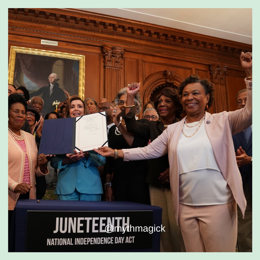 Today we celebrate #Juneteenth as a federal holiday. After 155 years, we finally have our day to celebrate the freedom of our ancestors from slavery 👫🏾
