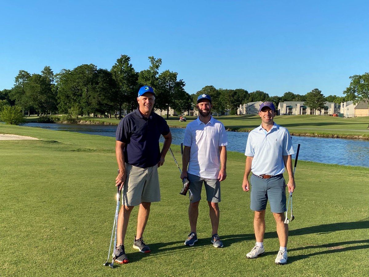 MarathonIT's tweet photo. Our Marathon Golf League got some summer fun started yesterday with an after work outing to Honey Bee Golf Course and Back Bay Farmhouse Brewery! Have a great weekend everyone! ☀️

#TodayAtMarathon https://t.co/3FrMtNBBAn