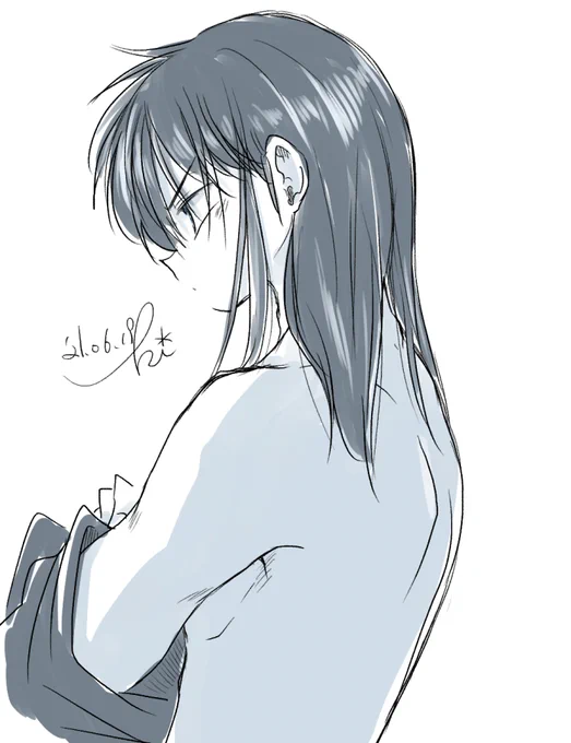 散った、の方は髪おろし乱でいいのかな… 