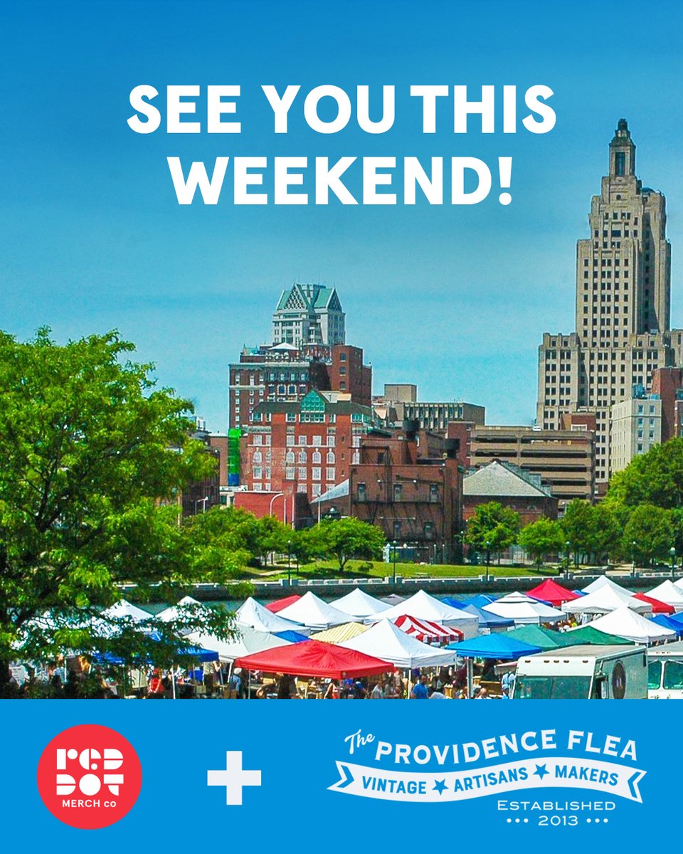 RedDotMerchCo's tweet photo. Come on out to the @ProvidenceFlea this Sunday and support your favorite #LocalBusinesses! We’ll be there from 10-3 on Sunday and would love to see you there. Right along the river by @PlantCityPVD at 345 S Water St. #providenceflea #getoutandflea #pvdflea https://t.co/Bdewy2tegK
