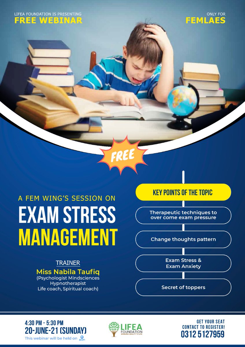 LifeaFoundation's tweet photo. #examstress #stressmanagement #lifea https://t.co/D9hTVNjn7v