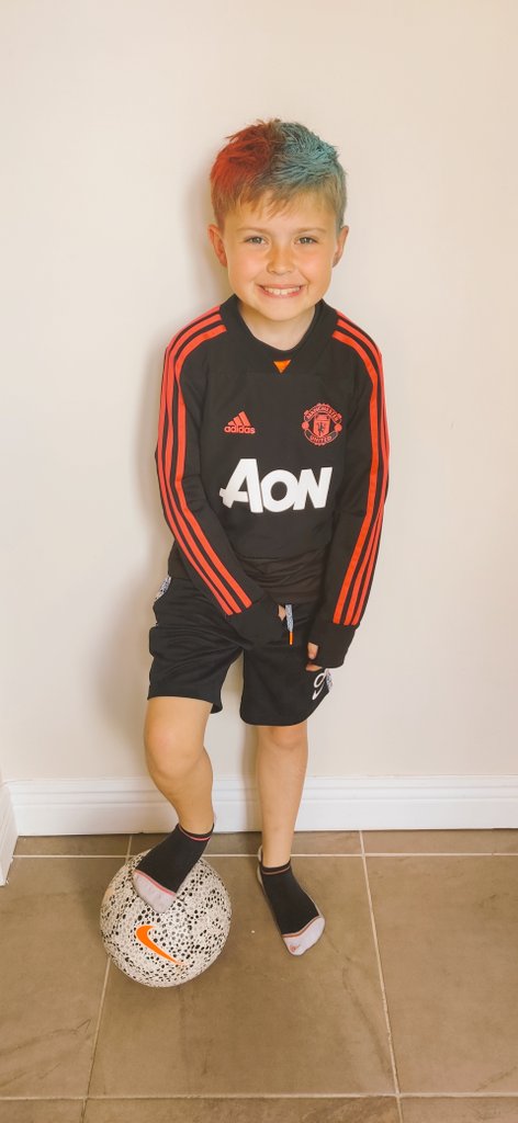 This is Harry. Harry is 8. Harry thinks himself and @paulpogba look exactly like each other. I couldn't be prouder of him. I wish we had a world of Harry's.❤️ #NoRoomforRacism