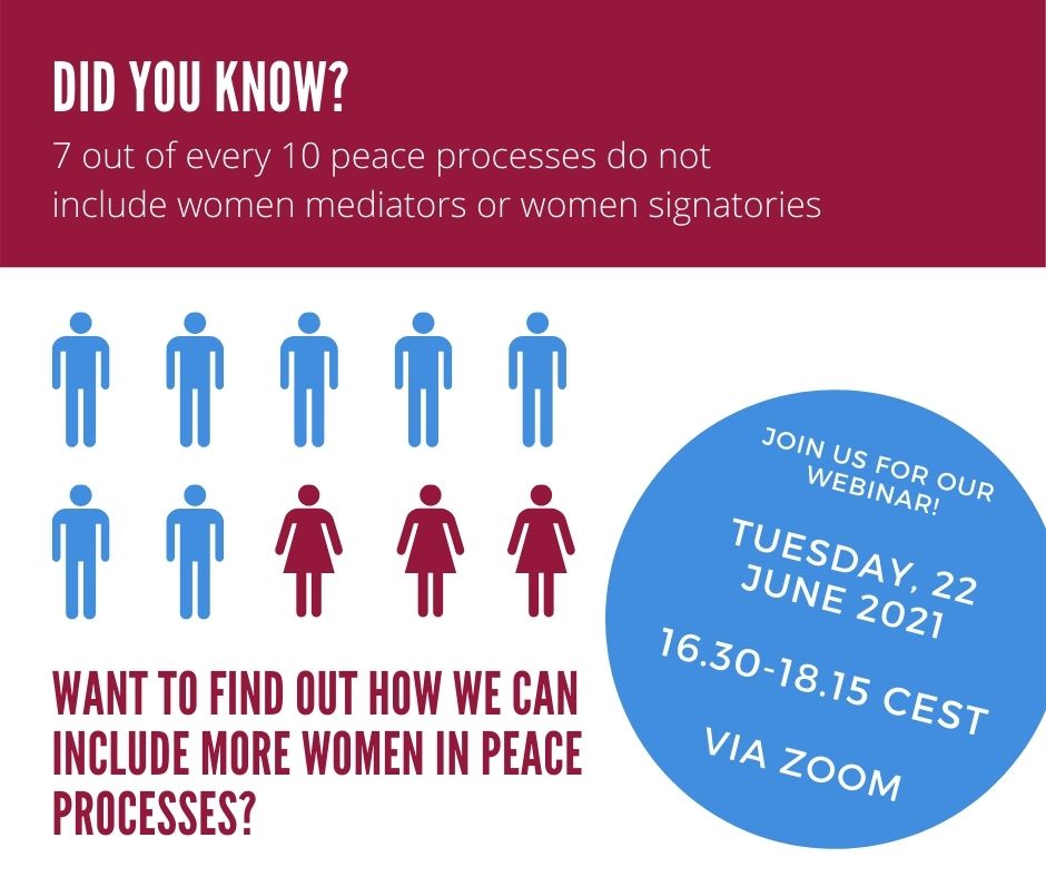 SwissmissionEU's tweet photo. "From civil society to the negotiation table": Join us for a high-level discussion on #womeninpeacebuilding on 22 June via Zoom!
#InternEvent
Programme & registration⤵️
https://t.co/A9b3YDAasN https://t.co/tcURpegu0q