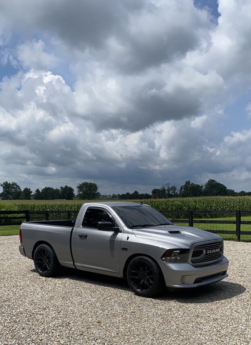 AdamEichhorn's tweet photo. @RamTrucks C’mon! There’s not a single cab in sight. I guess I’ll keep what I have. #SingleCabLife https://t.co/SdufveCWws