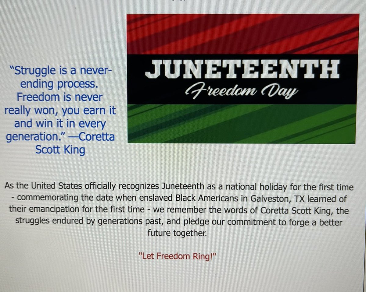 HopeacademyAP's tweet image. Hope Academy Proudly recognizes and is enthusiastic that Juneteenth is officially recognized as a National Holiday! Honoring our past as we work toward a better future! Staff came together today to discuss &amp;amp; learn about it. Hope Academy Staff are the best!😉