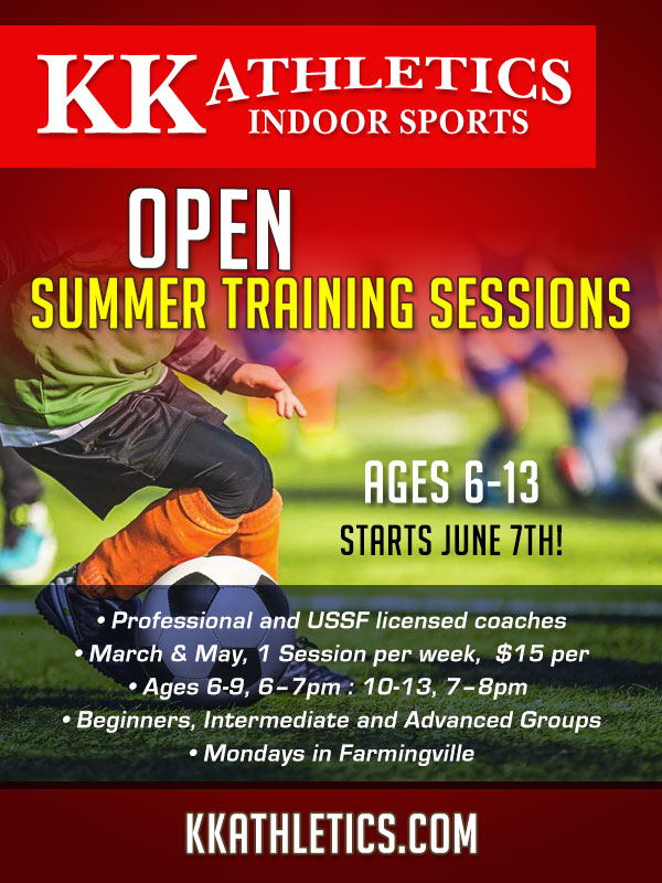 KK Athletics Summer Soccer 2021 conta.cc/3q4xdvW