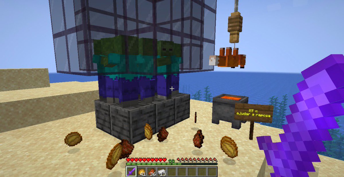 UM ZUMBI INVADIU NOSSA FARM DE BATATA!!! Minecraft #2-09.1 [+10] 