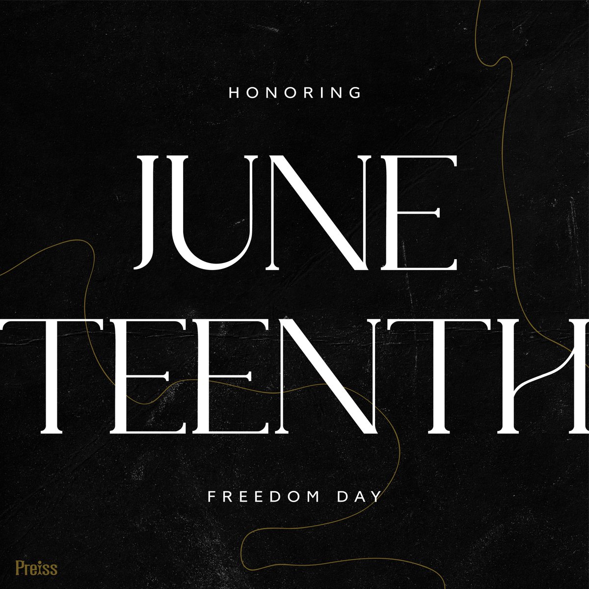 Preissco's tweet photo. In recognition of #Juneteenth, all Preiss Company offices will close at 1:00pm local time today and all site offices will be closed this Saturday, June 19th. We appreciate your patience as we take time to read, watch, volunteer, reflect and listen. https://t.co/6gjmwDSQMz