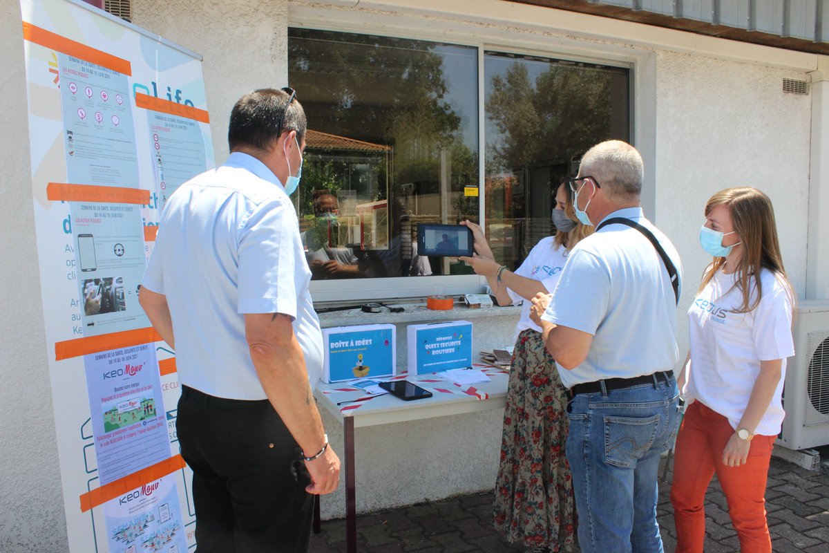 KeolisAquitaine's tweet photo. #SafeWithKeolis
Parce que la #Sécurité, la #Santé et la #Sûreté de tous sont une priorité, nous organisons des petites #animations pour nos #salariés : jeu concours, chiffres clés sur la sécurité, collations, vidéos (diététicienne, sécurité #routière, angles morts, KeoMouv'). https://t.co/Y0oTK5bYJs