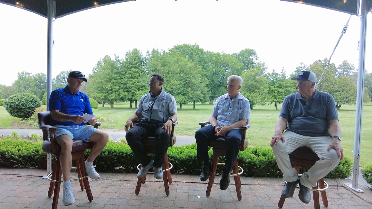 DowntheLine_TV's tweet photo. This week we're at the @AshburnKalas Golf Tournament held at @YardleyCC - featuring special guests Richard Ashburn, Ed Wade, and Rubén Amaro Jr. Premieres this Saturday at 3 &amp; 8pm on @NBCSPhilly ! https://t.co/DnZKUJIUGe
