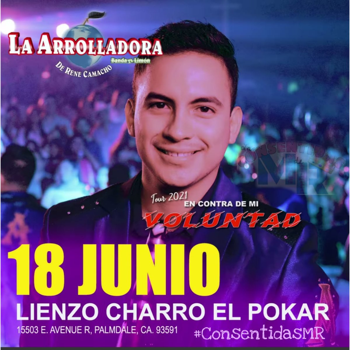ConsenMRMich's tweet photo. Hoy la @Arrolladora Banda el Limón llegá a "Lienzo Charro El Pokar " en Palmdale , CA. 
¡Ven y Vive la Experiencia!
#TourEnContraDeMiVoluntad.
@LasConsenMR @marcos_abl ❣️🍋🎶

Ya pueden disfrutar de su más reciente video "Y no eras tú quien decia" 👇🏻👇🏻
https://t.co/tguJ3EXlbE https://t.co/GHbrAH6JND
