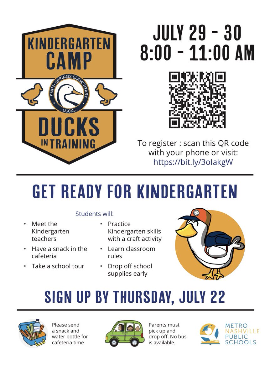 Join us for Kindergarten Camp in July!