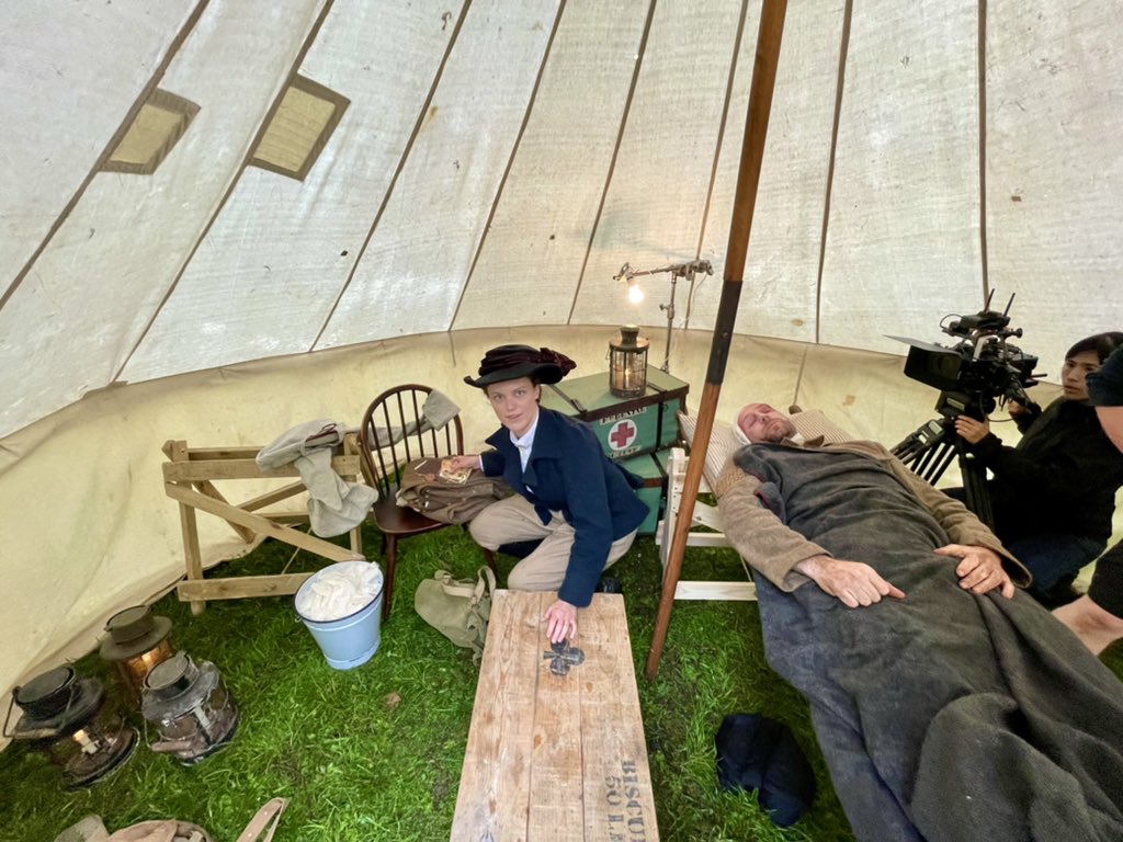 A bit of interior filming out of the rain!