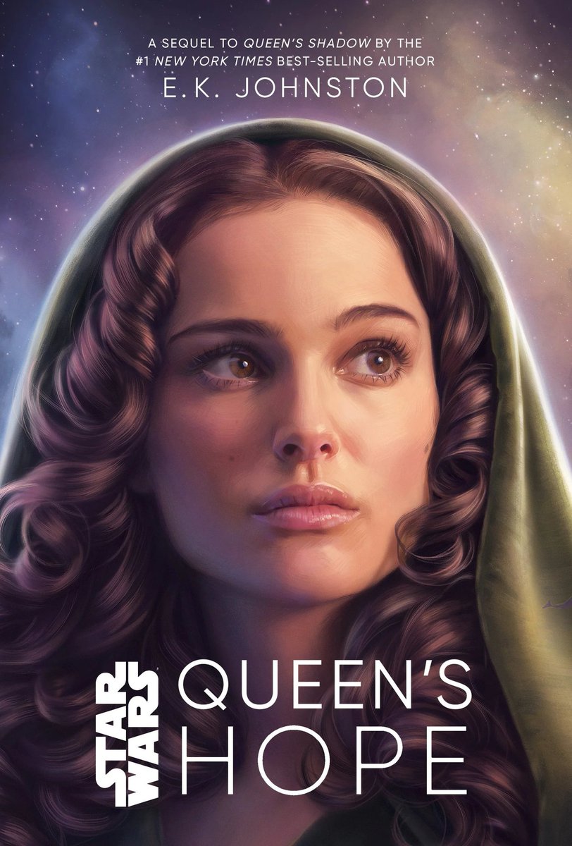 Portada de la Tercera Novela de la Trilogía de Padme de @ek_johnston que se publicará el 2 de Noviembre en USA #QueensHope