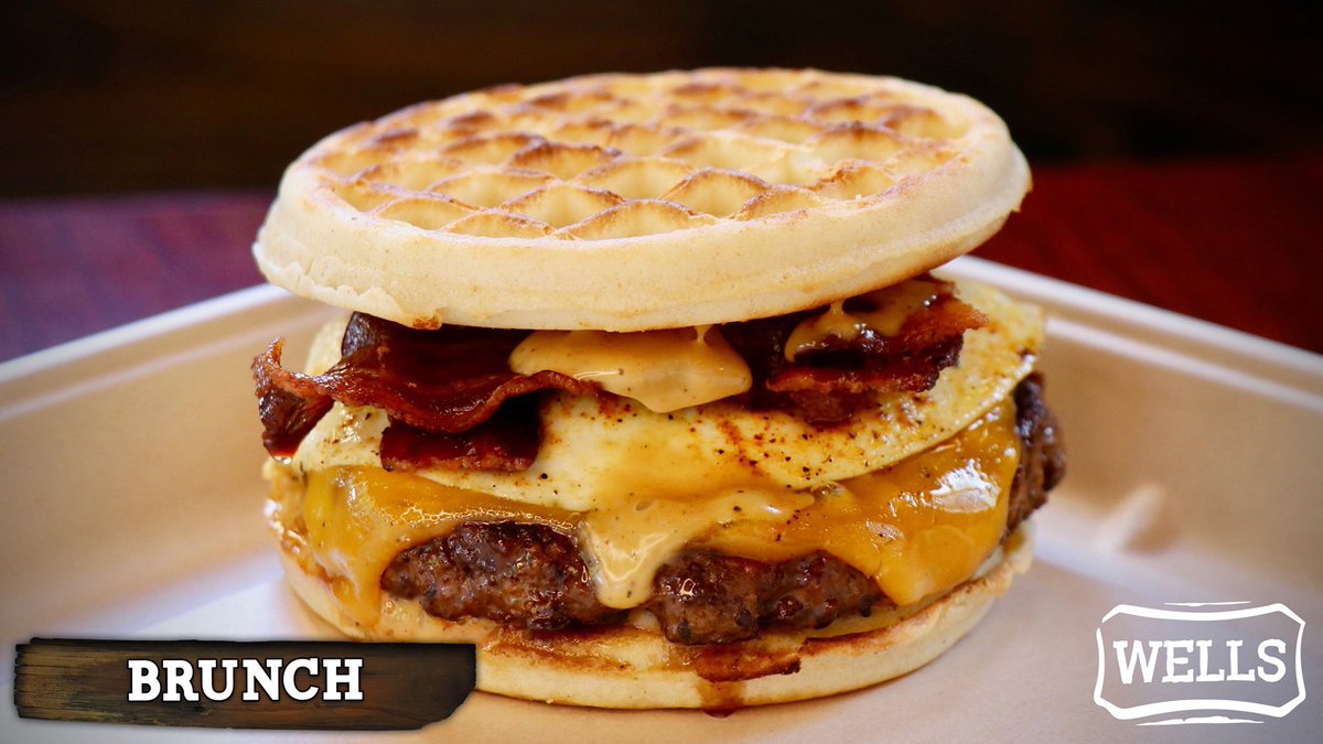 wellscattleco's tweet photo. If you ever wanted breakfast and lunch at the same time, we have the perfect Wells Burger for you! #wellscattleco #brunchburger #farmtotable #rockwall https://t.co/nSlpELyuVc