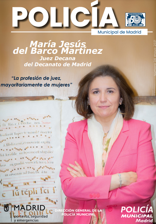 policiademadrid's tweet photo. María Jesús del Barco Martínez,
Juez Decana del Decanato de Madrid,

“La profesión de juez,
mayoritariamente de mujeres”

Echad un ojo a la revista de @policiademadrid del mes de #mayo 

Enlace: https://t.co/pry6PkCWWF

#RevistaPoliciaDeMadrid
#LaPolicíaDeTuCiudad https://t.co/2cZURsyrrO
