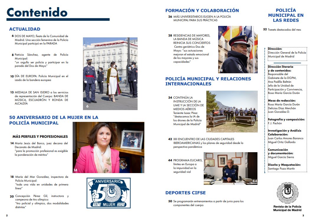 policiademadrid's tweet photo. María Jesús del Barco Martínez,
Juez Decana del Decanato de Madrid,

“La profesión de juez,
mayoritariamente de mujeres”

Echad un ojo a la revista de @policiademadrid del mes de #mayo 

Enlace: https://t.co/pry6PkCWWF

#RevistaPoliciaDeMadrid
#LaPolicíaDeTuCiudad https://t.co/2cZURsyrrO