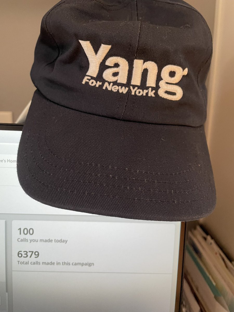 TyrenePamstein's tweet photo. #PhonebankForYang β Alright gotta get some lawyering done but keep it going out there #YangGang. Finish strong. Letβs do this! ππ #MayorYang #VoteYang #YangForNY https://t.co/vntin7Nnye