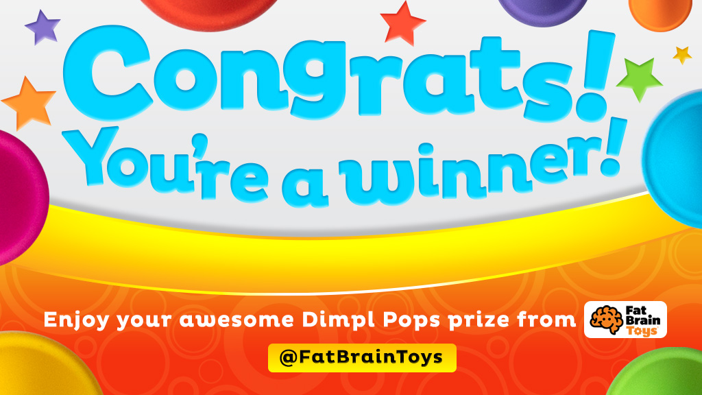 TheToyInsider's tweet photo. CONGRATS @mistylee116 on your new #DimplPops prize pack from @FatBrainToys! You're sure to have a poppin' time with these must-have fidget toys! https://t.co/sir98vUQIv
